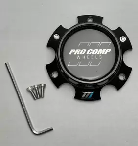 Pro Comp Gloss Black Wheel Center Cap W/Screws 817665502 CAP5382-6135-B - Picture 1 of 3