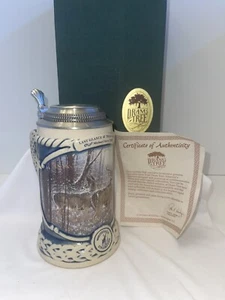 Dram Tree Michael Sieve Last Glance At Trails End Whitetal Stein #303/6950 - Picture 1 of 9