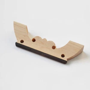1x Chinese Ruan Bridge 小阮 Ebony Insert Parts Material Fix Restore Ruan Making - Picture 1 of 2