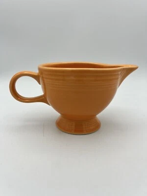 Fiestaware Tangerine Individual Footed Orange Creamer Fiesta - Image 1 of 4