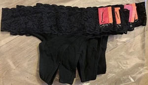 (6) Xhilaration Women New Black Lace Comfort Thong Panties ~ XS ~ 0/2 - Picture 1 of 3