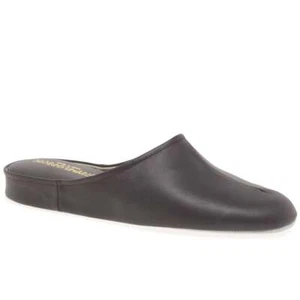 Relax Slippers Gavin Mens Leather Slippers - Picture 1 of 13