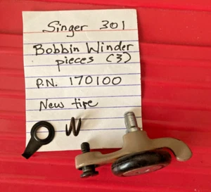 SINGER 301 NÄHMASCHINE SPULENWICKLER 170100 NEUE REIFEN und Teile - Bild 1 von 5