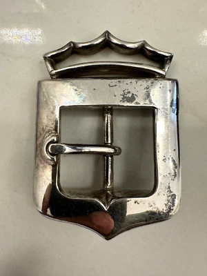 Hebilla de cinturón corona de plata esterlina con cordón B. Kieselstein de colección 1,92 OZ (RARO) Foto 1 de 4