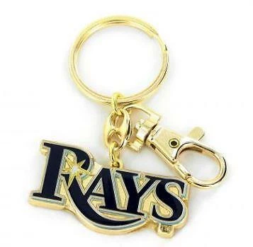 Tampa Bay Rays Keychain Metal Heavyweight Logo Key Ring Cover