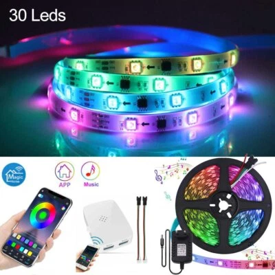 5m LED Stripe Streifen WS2811 IC Adressierbar 5050 RGB Band Leiste Beleuchtungt  - Bild 1 von 4