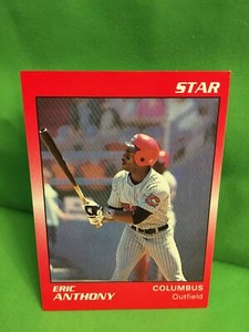 ERIC ANTHONY, 1989 Minor league Star card, Columbus, Astros