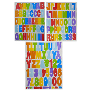 Childrens Stickers Kids Birthday Party Sticker Sheets Numbers Alphabet Letters