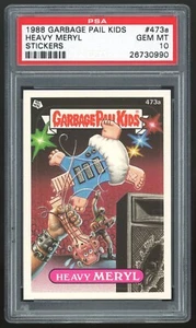 Topps Garbage Pail Kids 1988 serie 12 #473a pesado Meryl PSA 10 GEMA COMO NUEVO - Imagen 1 de 2