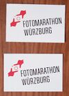 2 Aufkleber "Fotomarathon Würzburg"