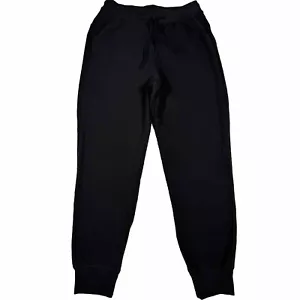 Nike Yoga Sweatpants Dri Fit Black Drawstrings Polyester Cotton Spandex Sz M - Picture 1 of 13
