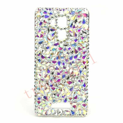 Lujosa Funda Diamante Brillante Cristal Brillante Cubierta Trasera Para Varios Teléfonos Foto 1 de 2