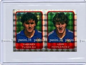 RARE !! Vignette n°219 TUSSEAU - FERNANDEZ "FOOTBALL 85" Panini POSTER