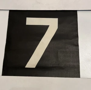 7 - Vintage Linen Bus Blind Number Birthday Gift 11” x 10” (001) - Picture 1 of 8