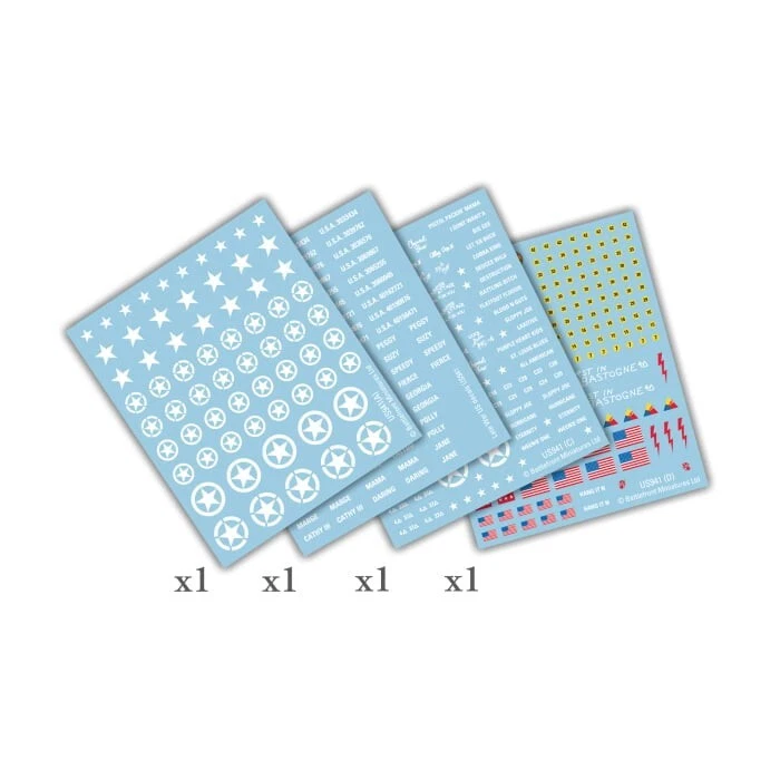American Late War Decal Transfer Sheets - Late-War - Brand New - Flames of War