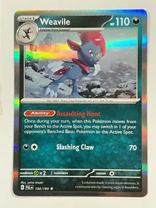 Weavile 134/193 Holo Rare Paldea Evolved Pokemon Near Mint NM - Picture 1 of 4