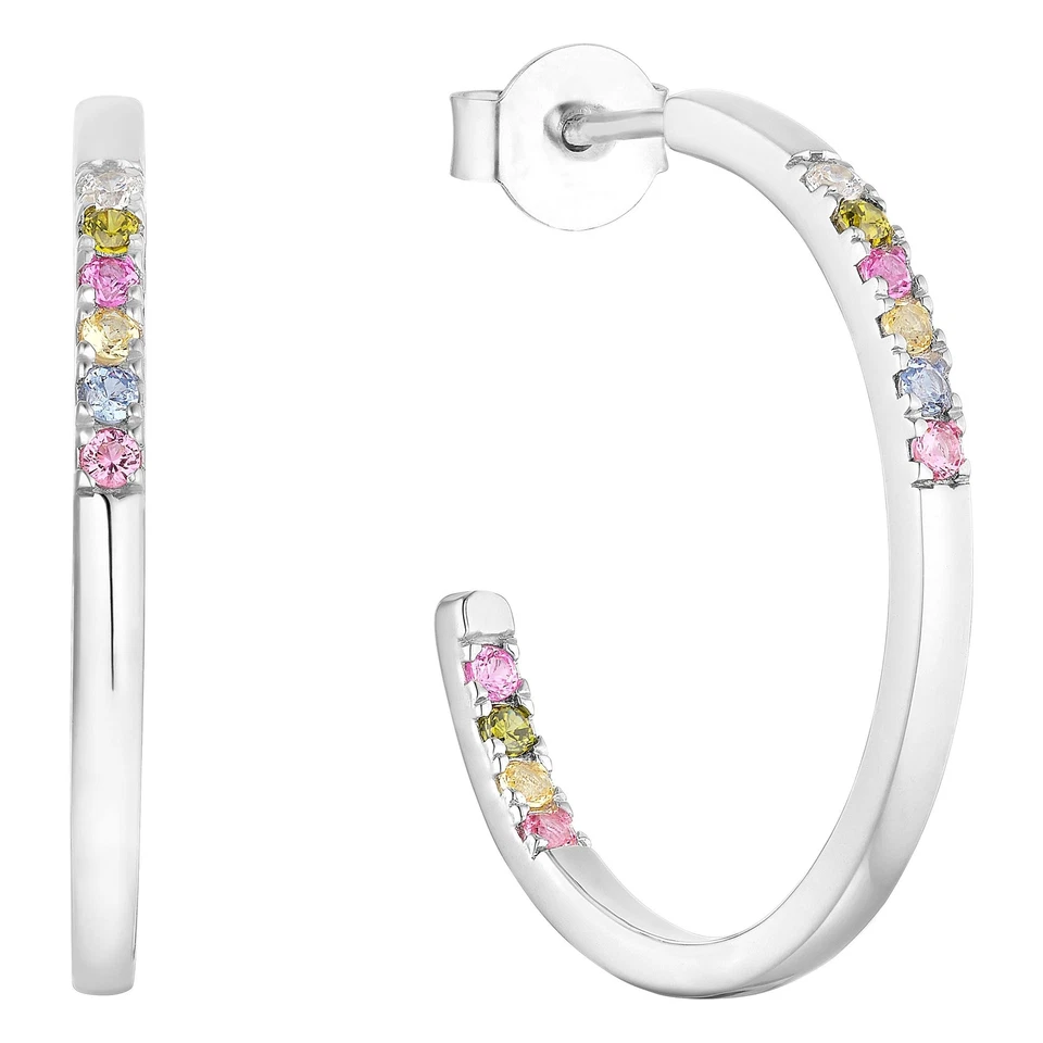 Pendientes mujer S.Oliver Jewel criollos plata circonita 2037840 Foto 1 de 3