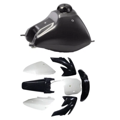 Kit de guardabarros de plástico tanque de combustible de gasolina CRF70 XR70 Thumpstar Dirt Pit Bike 125cc 140cc Foto 1 de 4