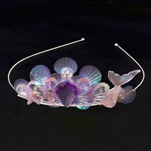 Kids Girls Crowns Faux Pearls Hair Clip Rhinestones Headband Princess Headwear - Picture 1 of 49