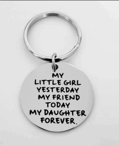 To My Daughter Forever Keychain - Picture 1 of 2