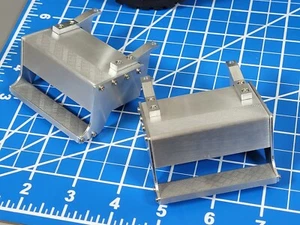 Tamiya Pair Aluminum Side Box Step R/C 1/14 King Grand Knight Hauler Globeliner - Picture 1 of 8