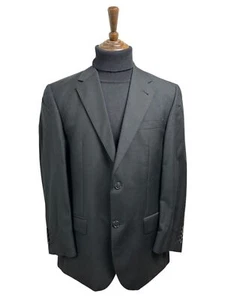 RACING GREEN LONDON Blazer Size 40" Regular Mens Suit Jacket Black Wool - Picture 1 of 15