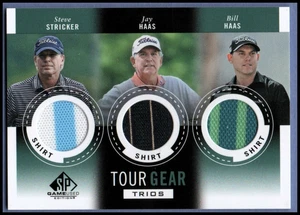 2014 SP Game Used Tour Gear Triple Bill Haas Jay Haas Steve Stricker - Picture 1 of 1
