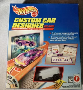 Custom Car Designer Hot Wheels CD-ROM W/ VW Drag BUS NIB - Picture 1 of 4