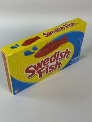 🍭 SWEDISH FISH Soft & Chewy Candy, Fresh 3.1 oz Theater Box - Comb.SHIP +$1/ea - Image 1 of 3