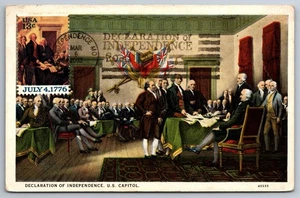 #1692 Declaration of Independence Maxi Card John Adams w/Independence Pict Cance - Picture 1 of 2