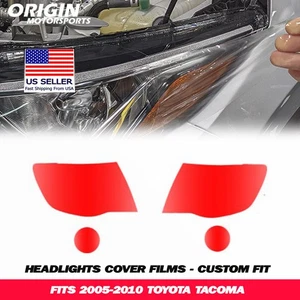 PreCut Headlights Protection Clear Covers Bra Film Kit PPF Fits 2005-2010 TACOMA - Picture 1 of 6
