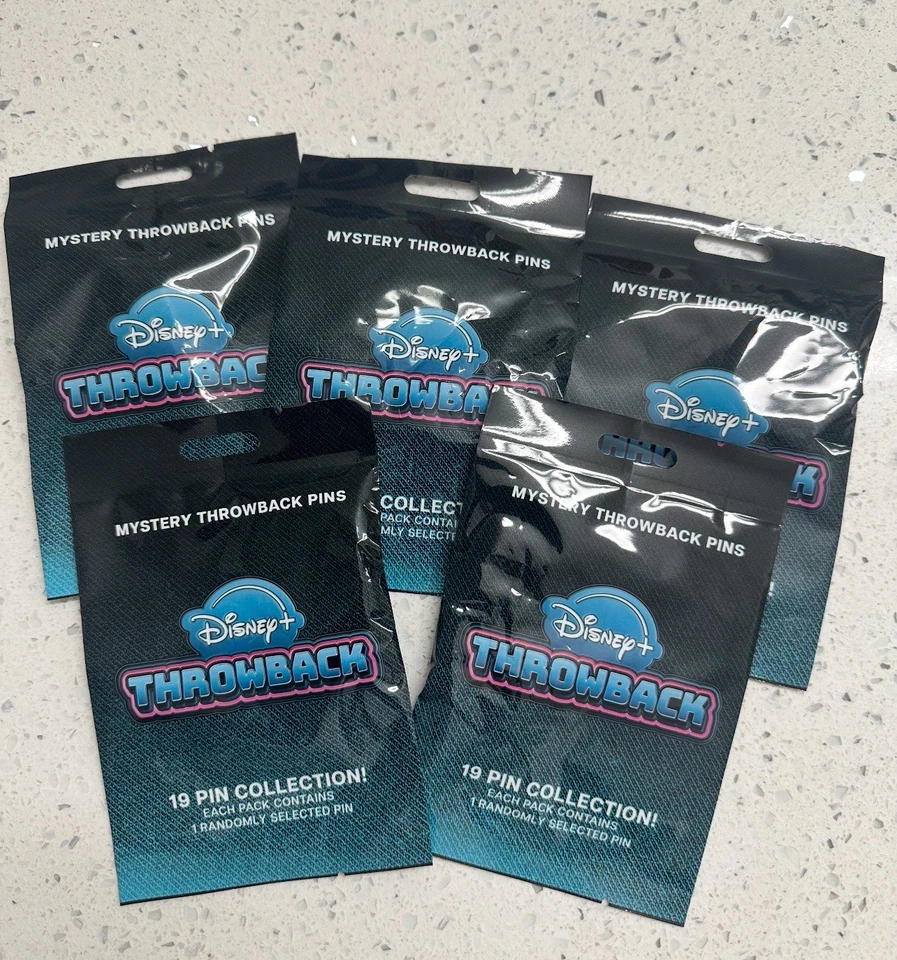 NUEVO Lote de 5 Pines Disney Retro SIN ABRIR VidCon 2025 Disney+ Foto 1 de 1