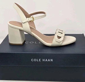 Neu mit Karton Cole Haan Josie Kettensandale – weiches elfenbeinfarbenes Leder Größe 7 - Bild 1 von 6