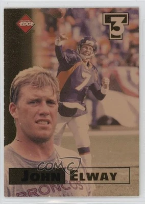 1998 Collector's Edge 1st Place Triple Threat (T3) John Elway #34 HOF - Image 1 of 2