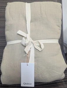 Quince 100% European Linen Duvet Cover 3PC Set Color Oat Size King/Cal -NEW- - Picture 1 of 7