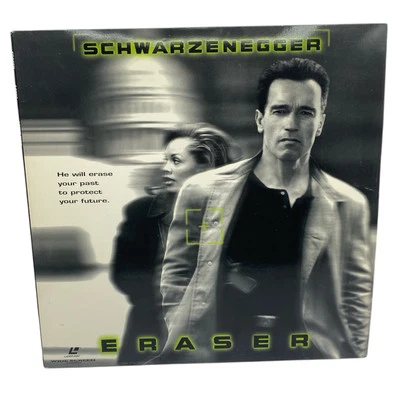 Eraser Arnold Schwarzenegger Wide screen Laser Disc LD Foto 1 de 4