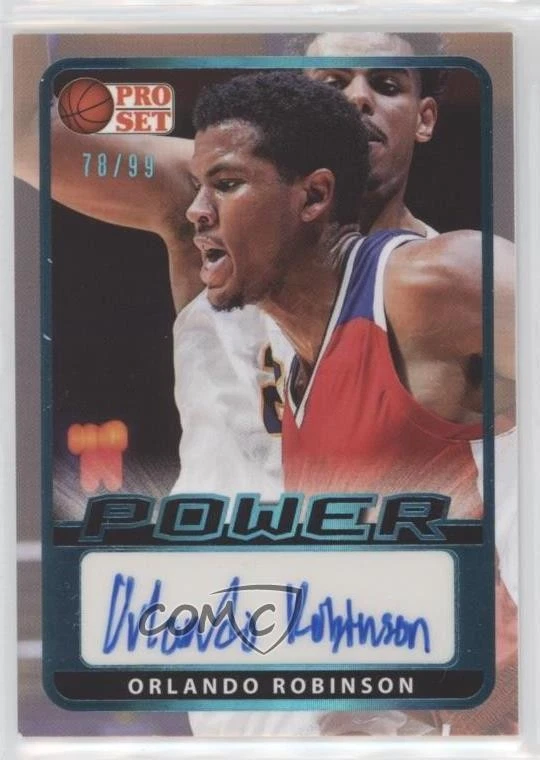 2021 Leaf Pro Set Power Platinum Spectrum Foil /99 Orlando Robinson #PA-OR1 Auto - Image 1 of 2