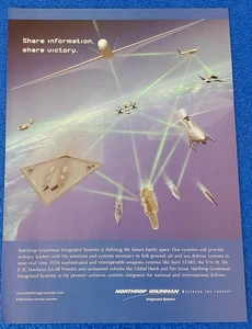 2002 NORTHROP GRUMMAN LINKING GROUND, AIR AND SEA DEFENSE ORIGINAL PRINT AD - Picture 1 of 1