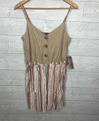 Nuevo con etiquetas Mameluco informal con correa de espagueti Lily Rose para mujer talla grande Foto 1 de 4