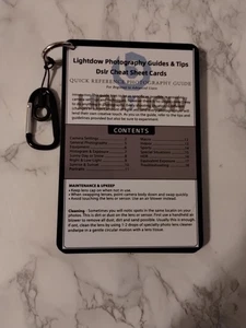 Lightdow Photography Guides And Tips Dslr Cheat Sheet Cards Quick Reference Gu.. - Picture 1 of 2