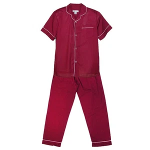Ten West Apparel Men's Short Sleeve Long Leg Solid Pajama Set - Picture 1 of 10
