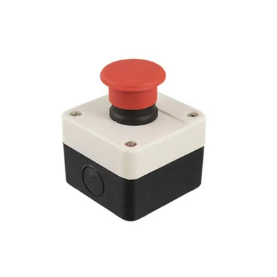 FATO pulsante di emergenza a fungo NC con scatola