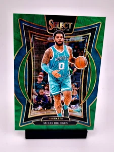 Miles Bridges/50 GREEN WAVE PRIZM 2024-25 Panini Select NBA Charlotte Hornets  - Imagen 1 de 2