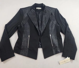 Kate Rosy Petite Top Blazer Jacke Damen PL schwarz 3230-SMP Stretch 89 $ - Bild 1 von 11
