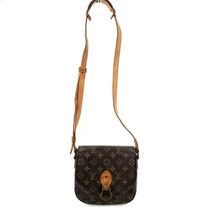 Louis Vuitton Monogram Saint Cloud MM Shoulder Bag Brown Authentic - Picture 1 of 12