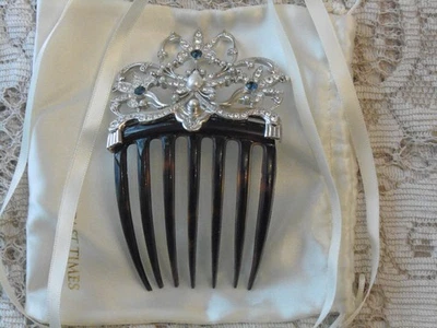 New Mantilla Comb Faux Tortoiseshell and Silver. Past Times - Image 1 of 4