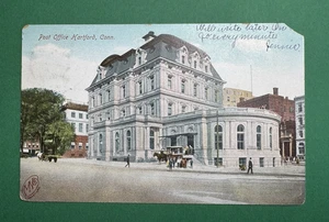 1900s Hartford, Connecticut Post Office Postcard - Posted, Undivided Back - Picture 1 of 3