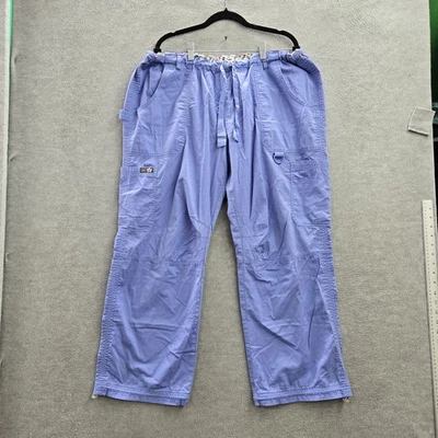 Pantalones Médicos Koi Mujer 2X PETITE Azul Carga PO#HT87089 27" Entrepierna Foto 1 de 4