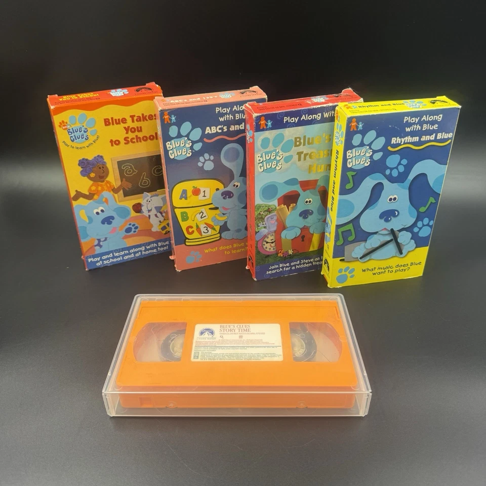 Blue's Clues VHS Lot Of 5 Vintage Children’s Educational ABC - Image 1 of 4