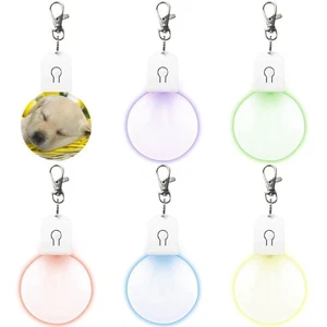 6 Pcs Sublimation Blank Keychains Heat Transfer Printing LED Acrylic5437 - Foto 1 di 6
